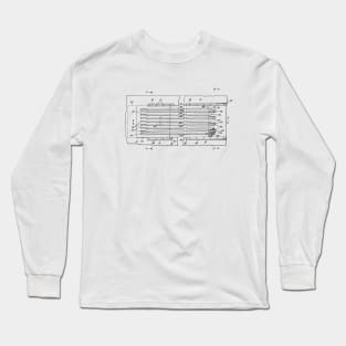 Water Jet Propelled Vintage Patent Hand Drawing Long Sleeve T-Shirt